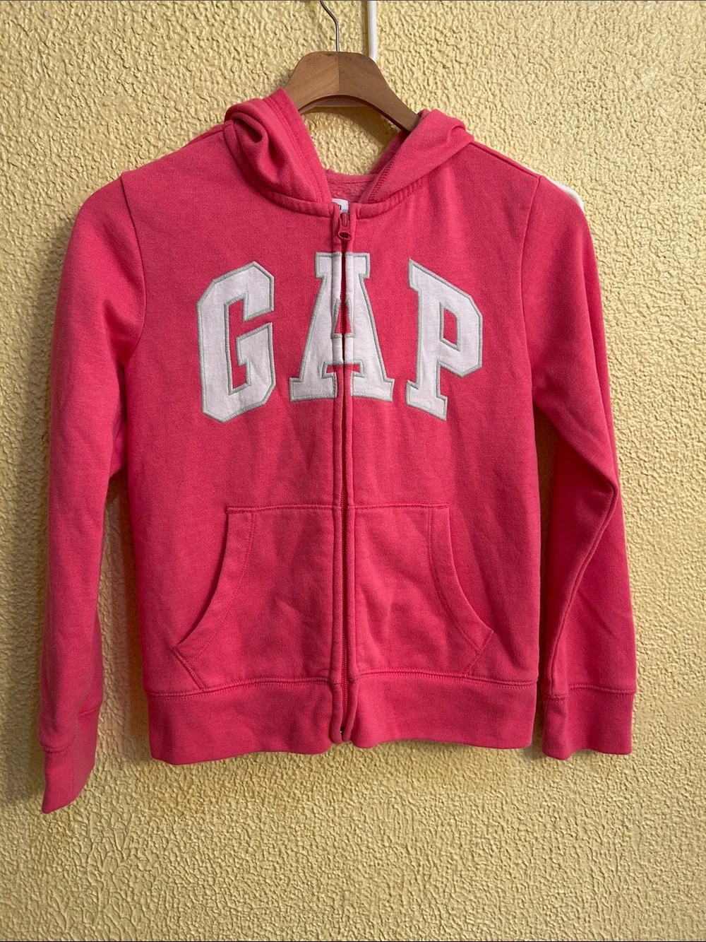 GAP Girls Hot Pink Full-Zip Hooded Sweatshirt